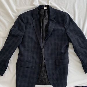 Men’s Blue Checkered Sport Jacket